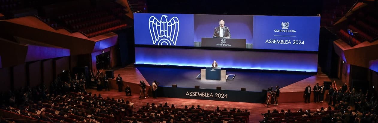 Assemblea Confindustria 2024 – Servono scelte coraggiose. Competitività, produttività e comunità, le tre direttrici