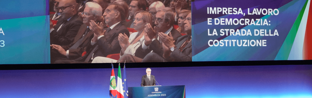 Assemblea Confindustria 2023 – Impresa, Lavoro e Democrazia: la strada della Costituzione