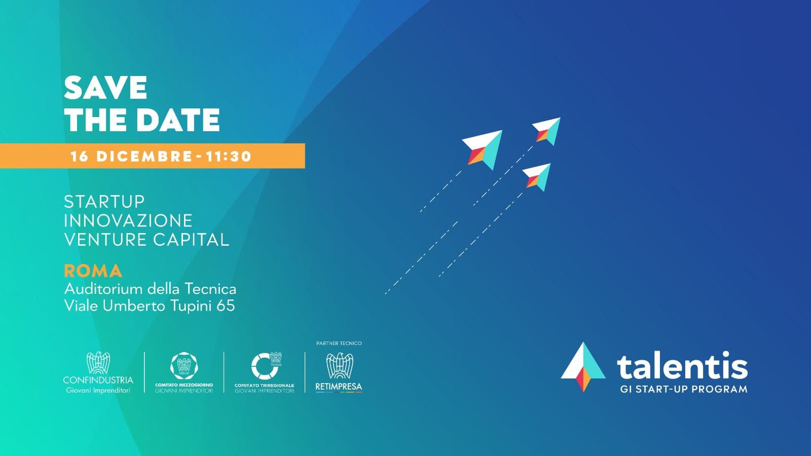 AL VIA TALENTIS, IL PROGRAMMA PER LE STARTUP DI CONFINDUSTRIA GIOVANI
