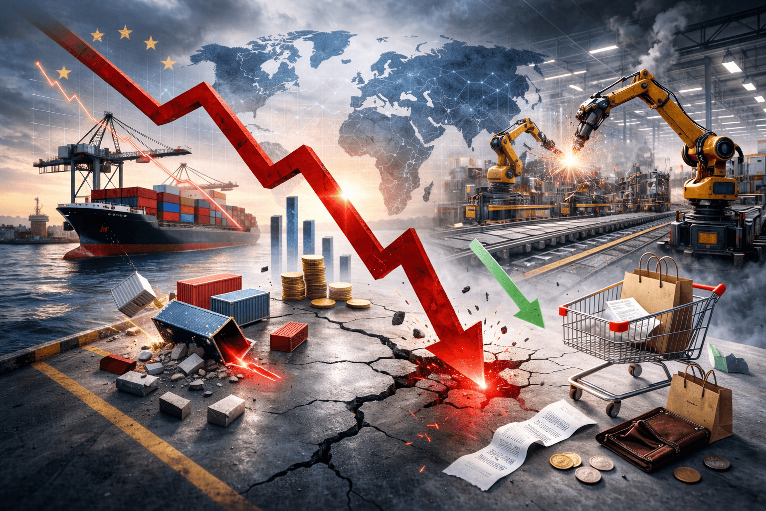 Congiuntura Flash febbraio, inizio 2026 in rallentamento. Pesano export e consumi deboli